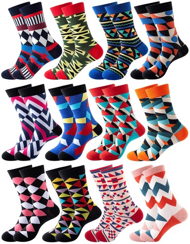 Funky colourful socks pattern - funky,