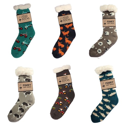 Mens thick sherpa socks - mens,