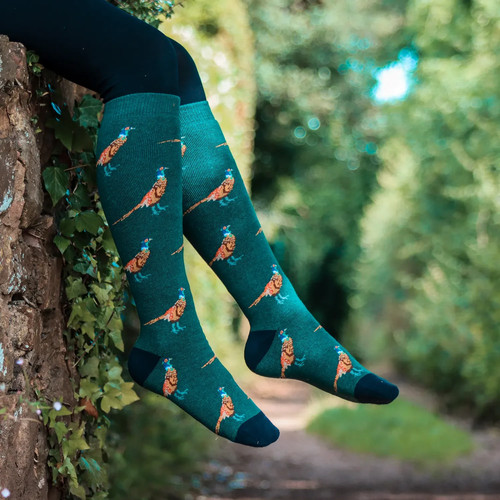 Funky welly socks pheasant - funky,