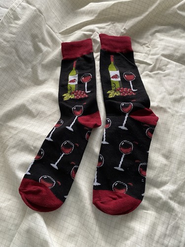 Funky socks women wine - funky,