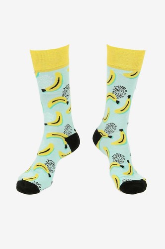 Banana printed socks - banana,